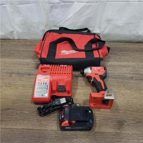 AS-IS Milwaukee M18 Compact Brushless 1/4  Hex Impact Driver Kit