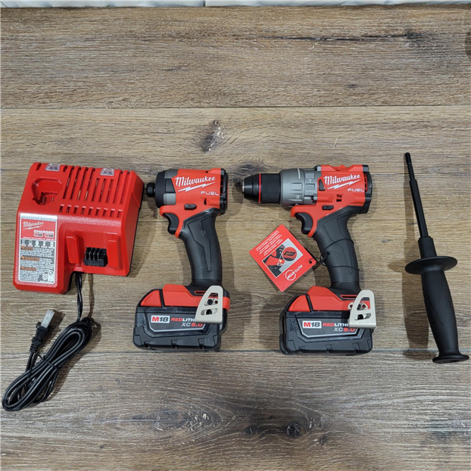 AS-IS M18 FUEL 18V Lithium-Ion Brushless Cordless Hammer Drill and Impact Driver Combo Kit (2-Tool) with 2 Batteries