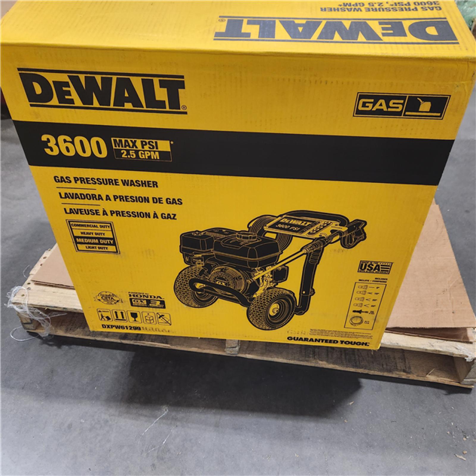 Dallas Location - As-Is DeWalt DXPW61299 3600 PSI Gas Pressure Washer-Appears Like New Condution