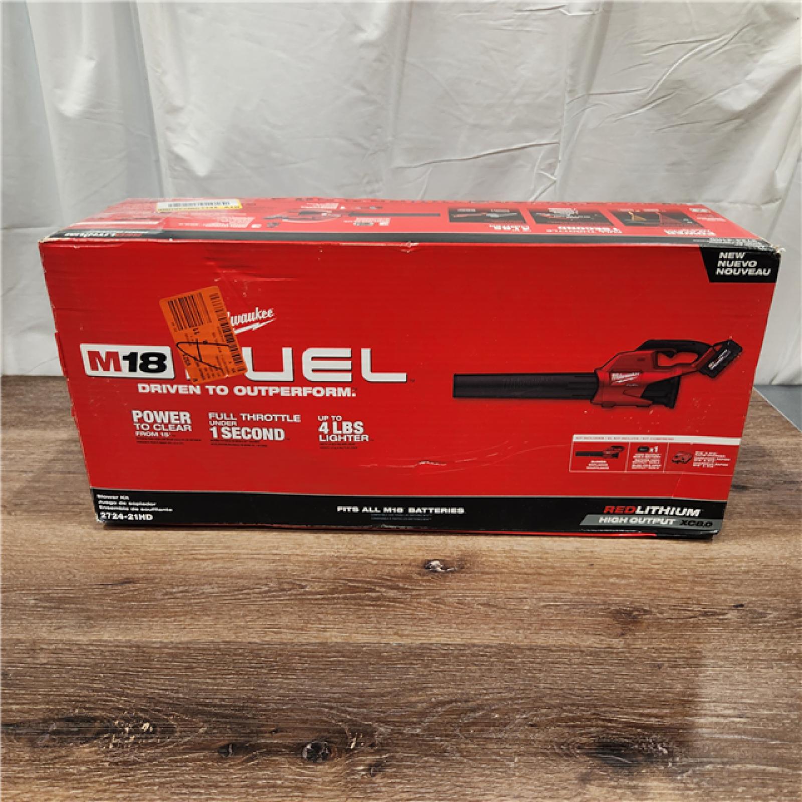 AS-IS M18 FUEL 120 MPH 450 CFM 18V Lithium-Ion Brushless Cordless Handheld Blower Kit with 8.0 Ah Battery, Rapid Charger