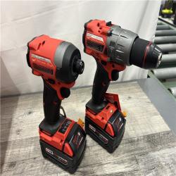 AS-IS MILWAUKEE M18 FUEL 18V Lithium-Ion Brushless Cordless Hammer Drill and Impact Driver Combo Kit (2-Tool) with 2 Batteries