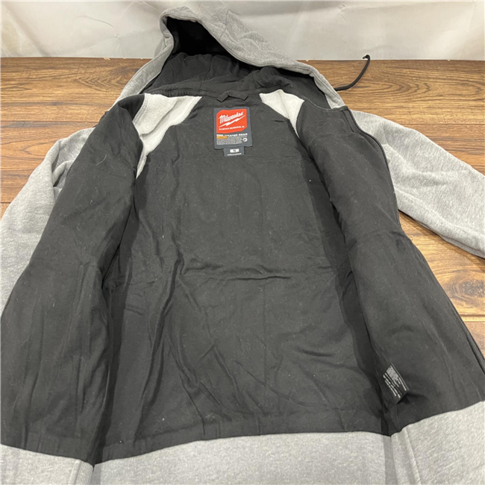 AS IS Milwaukee Tool Women's Small M12 12V Li-Ion Cordless Gray Heated Hoodie/Sweater Kit W/ (1) 2Ah Battery and Charger