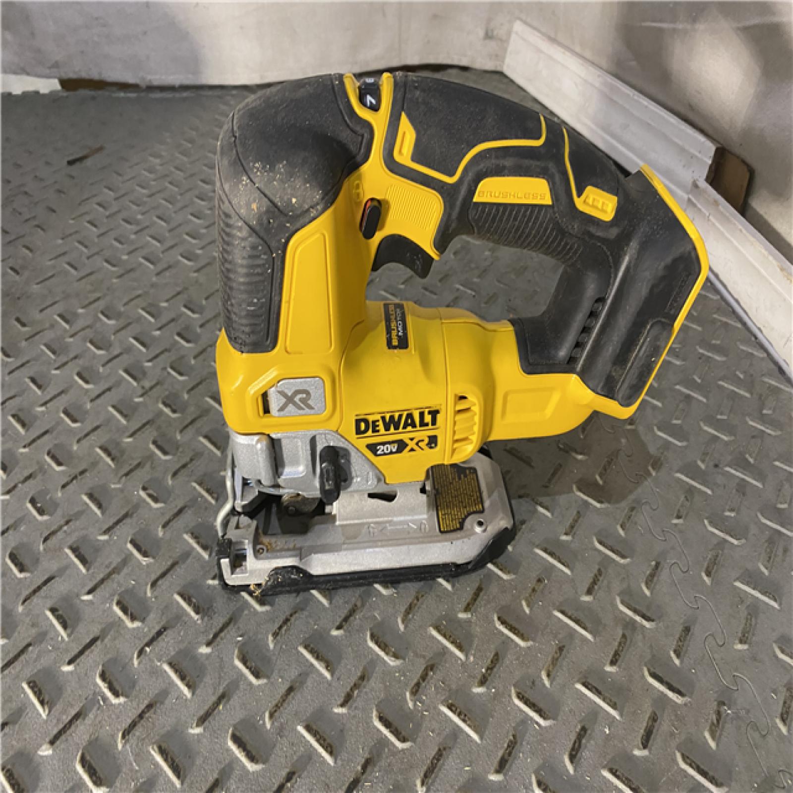 Houston location AS-IS DEWALT V20V MAX XR Cordless Brushless Jigsaw (Tool Only)