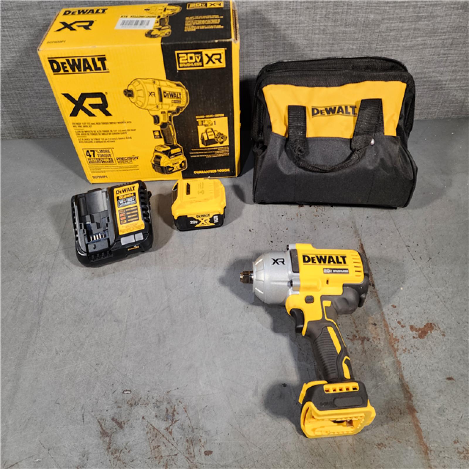 HOUSTON LOCATION - AS-IS DEWALT 20V MAX* XR 1/2  High Torque Impact Wrench with Hog Ring Anvil