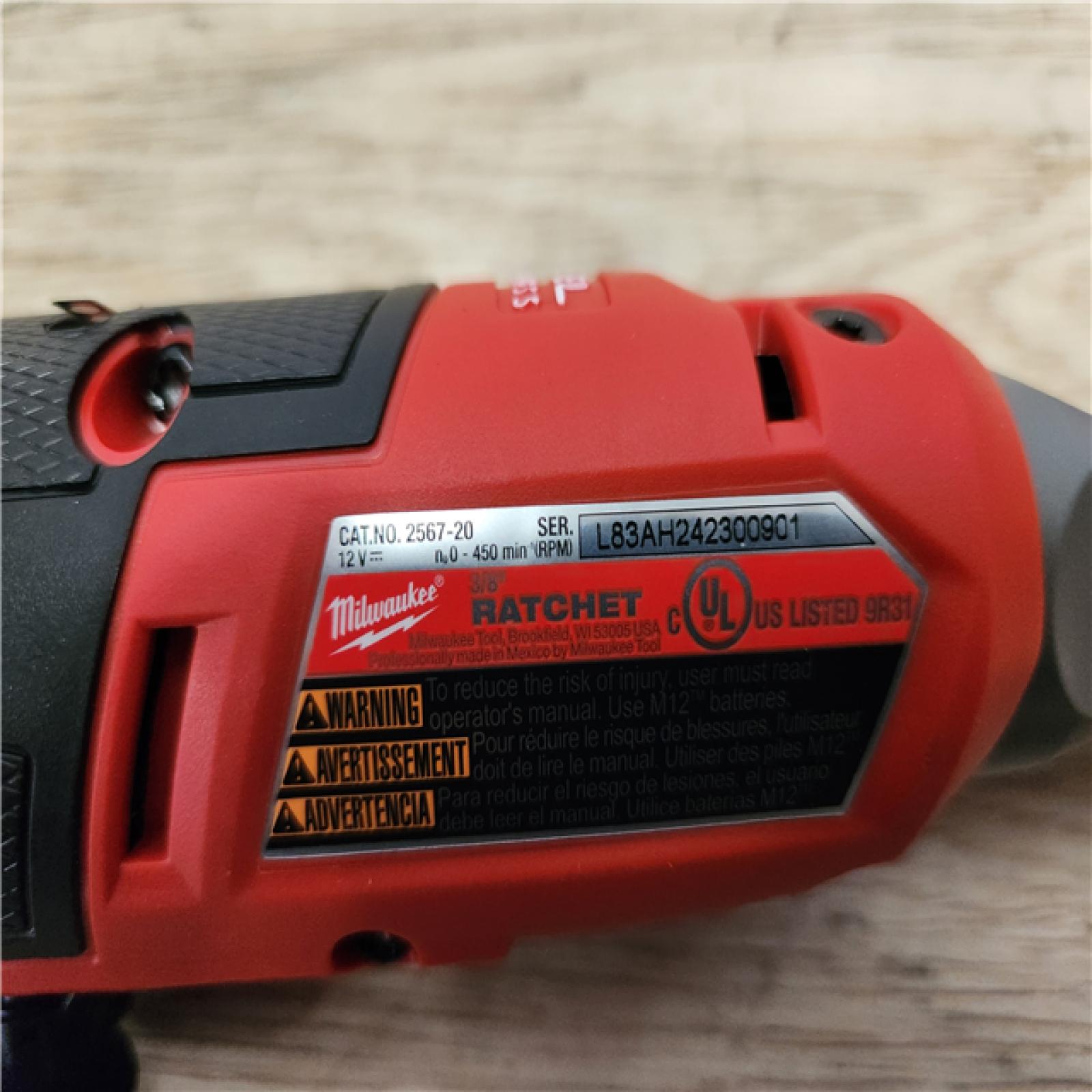 Phoenix Location Milwaukee M12 FUEL 12-Volt Lithium-Ion Brushless Cordless High Speed 3/8 in. Ratchet (Tool-Only)