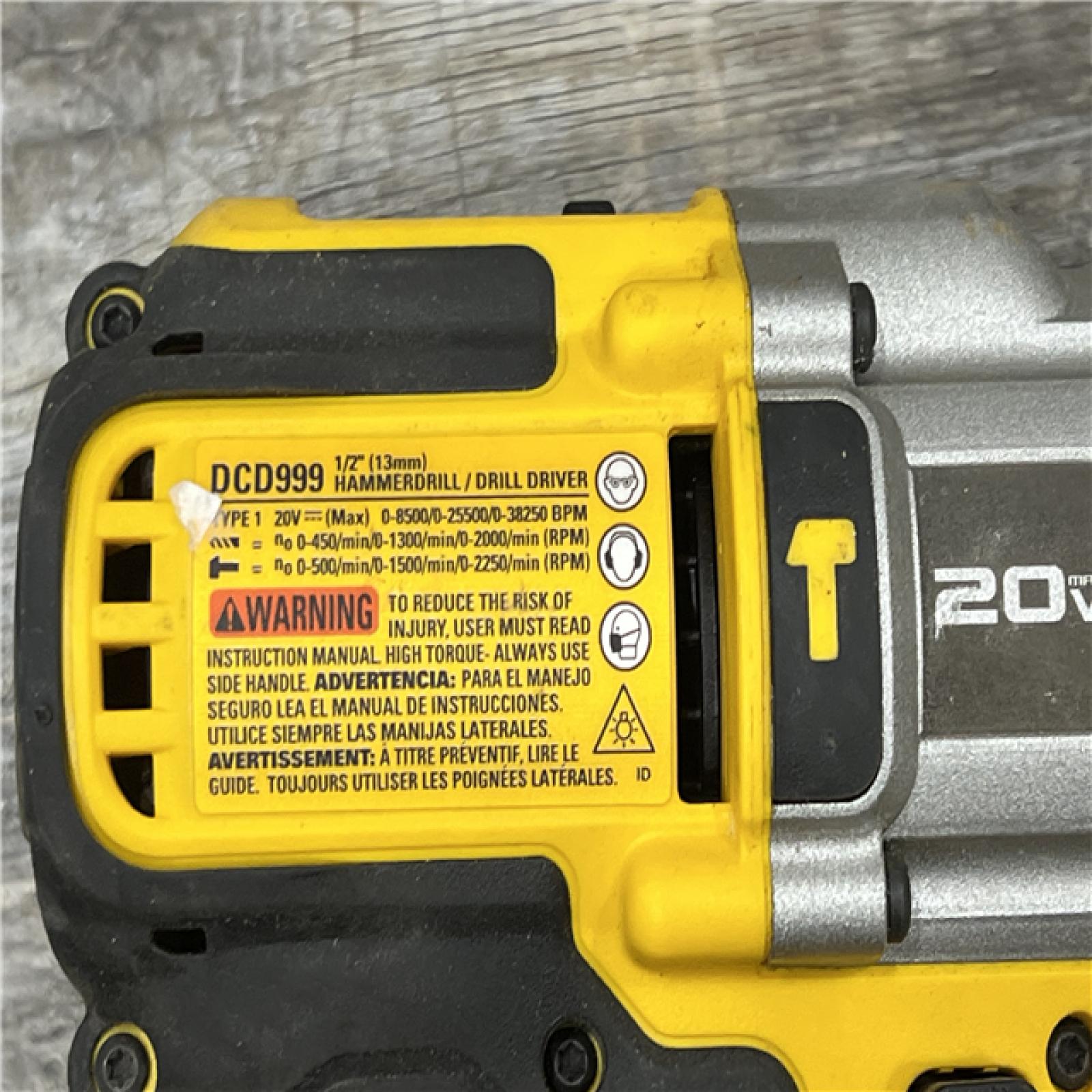 AS-IS DEWALT 20V MAX Cordless Brushless Hammer Drill/Driver 2 Tool Combo Kit with FLEXVOLT ADVANTAGE