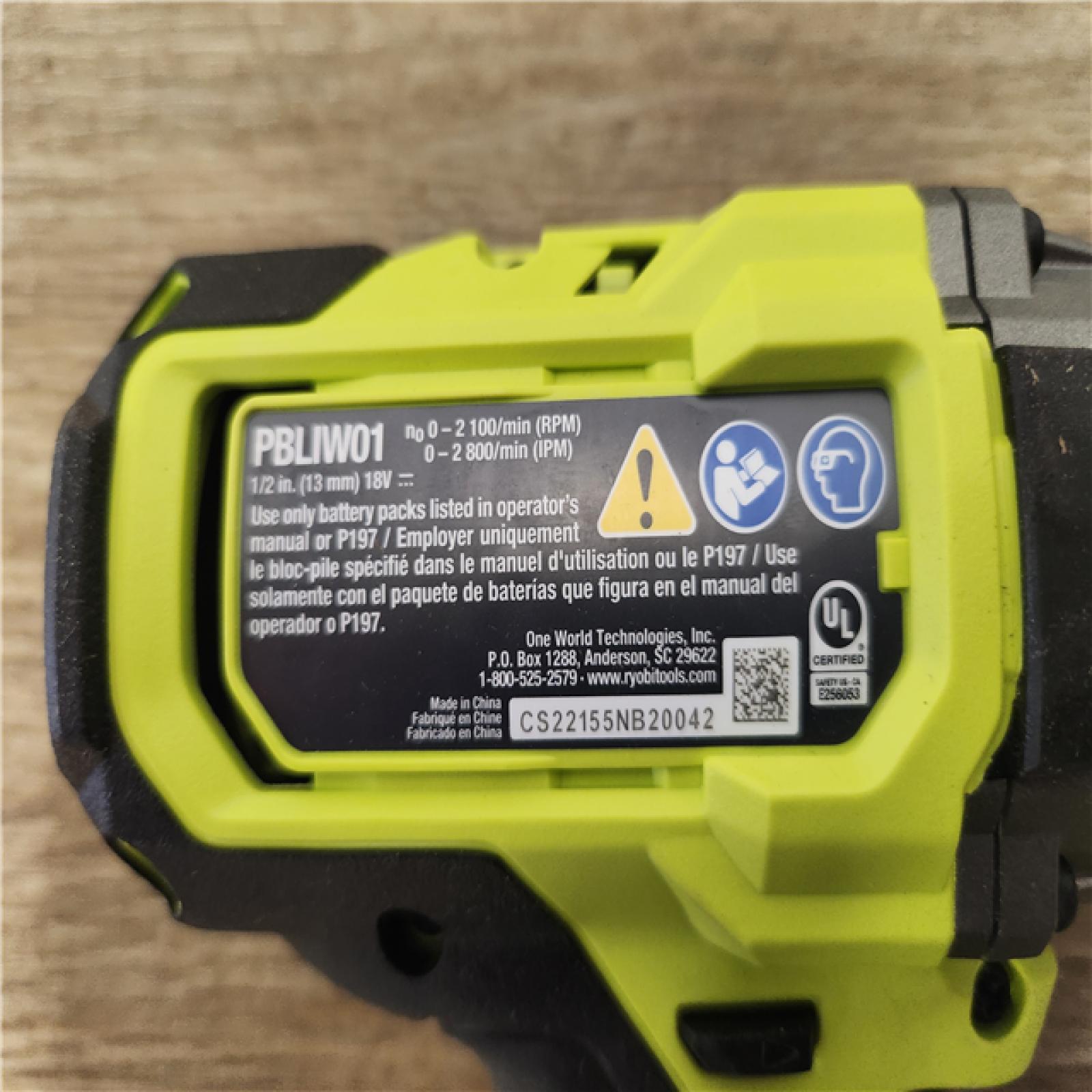 Phoenix Location NEW RYOBI ONE+ HP 18V Brushless Cordless 4-Mode 1/2 in. High Torque Impact Wrench (Tool Only)