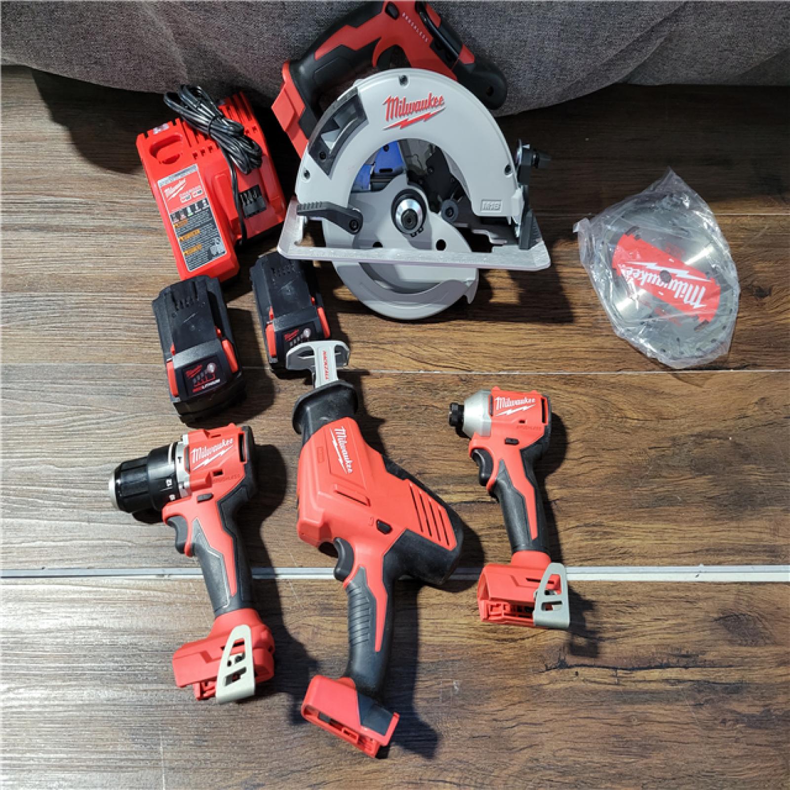 CALIFORNIA AS-IS MILWAUKEE M18 4-TOOL COMBO KIT