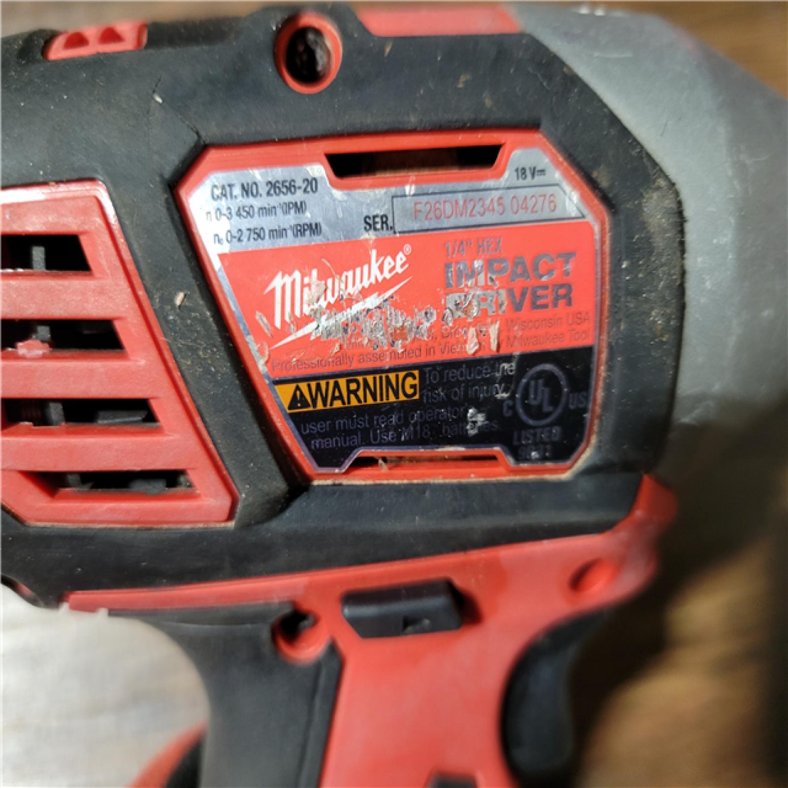 CALIFORNIA AS-IS MILWAUKEE M18 COMPACT BRUSHLESS 2-TOOL COMBO KIT(BATTERIES,CHARGER,AND BAG INCLUDED)