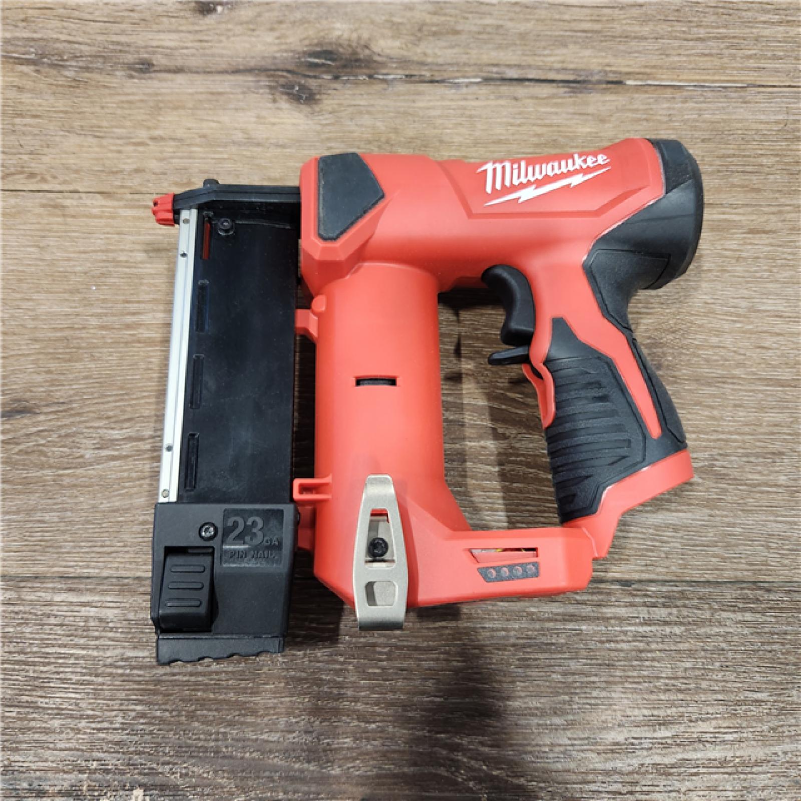 AS-IS M12 12-Volt 23-Gauge Lithium-Ion Cordless Pin Nailer (Tool-Only)