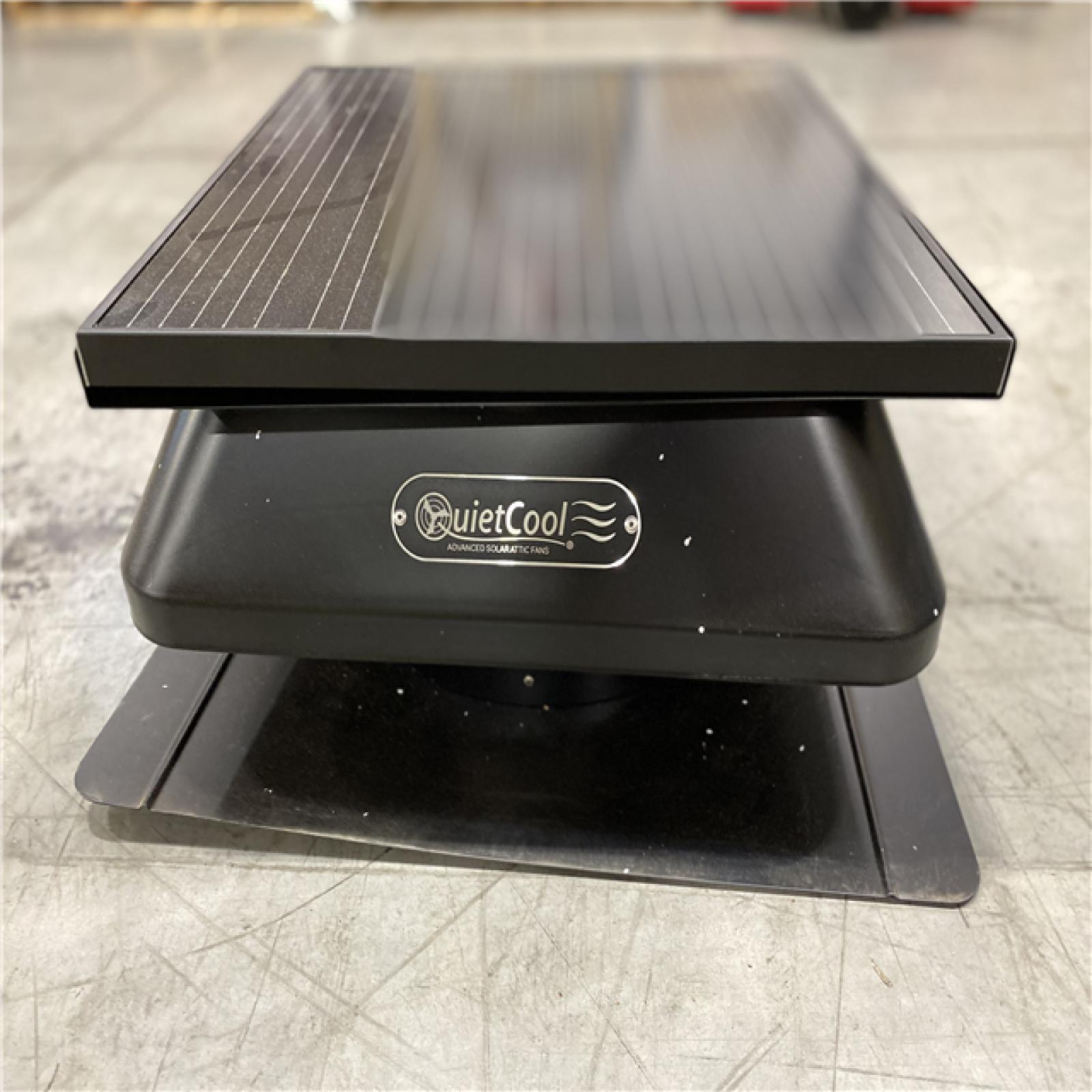 DALLAS LOCATION -  QuietCool 40-Watt Hybrid Solar/Electric Powered Roof Mount Attic Fan with Included Inverter for Nighttime Cooling