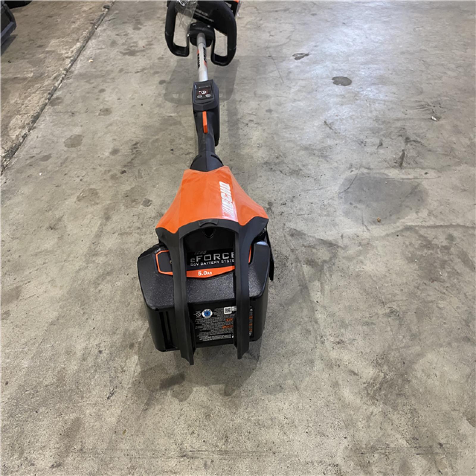 Houston location AS-IS EFORCE 56V X Series 17 in. Brushless Cordless Battery String Trimmer with 5.0Ah Battery and Rapid Charger