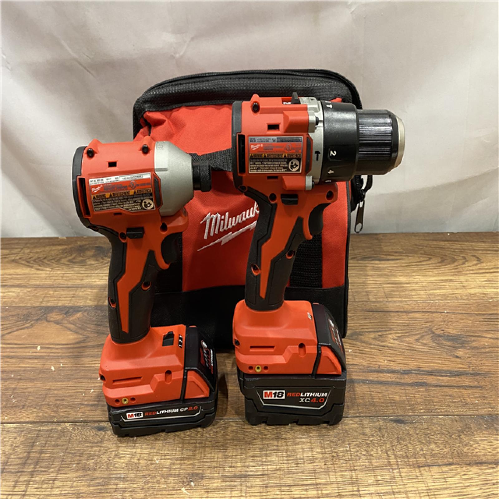 AS IS Milwaukee M18 Compact Brushless 2-Tool Combo Kit