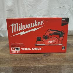 AS-IS Milwaukee M18 18-Volt Lithium-Ion Cordless 3-1/4 in. Planer (Tool-Only)