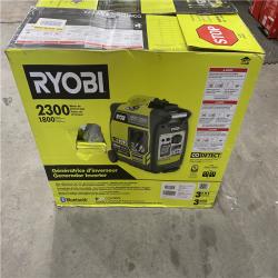 Houston location AS-IS RYOBI Generador Inversor De 2300 Watts Con Bluetooth Y Onda Sinusoidal Pura