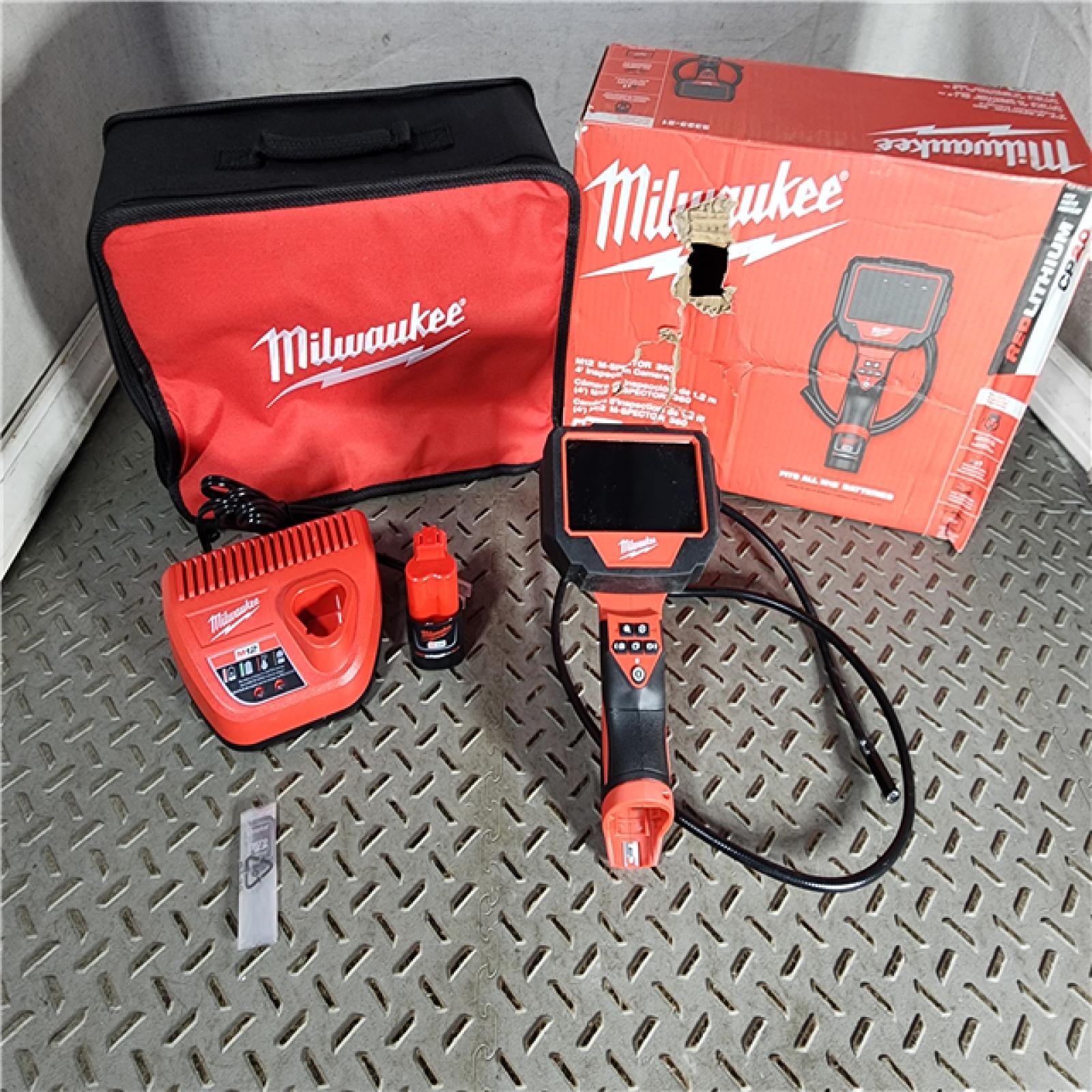 HOUSTON LOCATION - AS-IS M12 12V Lithium-Ion Cordless M-SPECTOR 360-Degree 4 Ft. Inspection Camera Kit