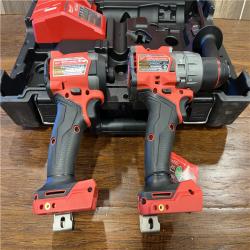 AS-IS Milwaukee M18 FUEL 18V Lithium-Ion Brushless Cordless Hammer Drill and Impact Driver Combo Kit (2-Tool)