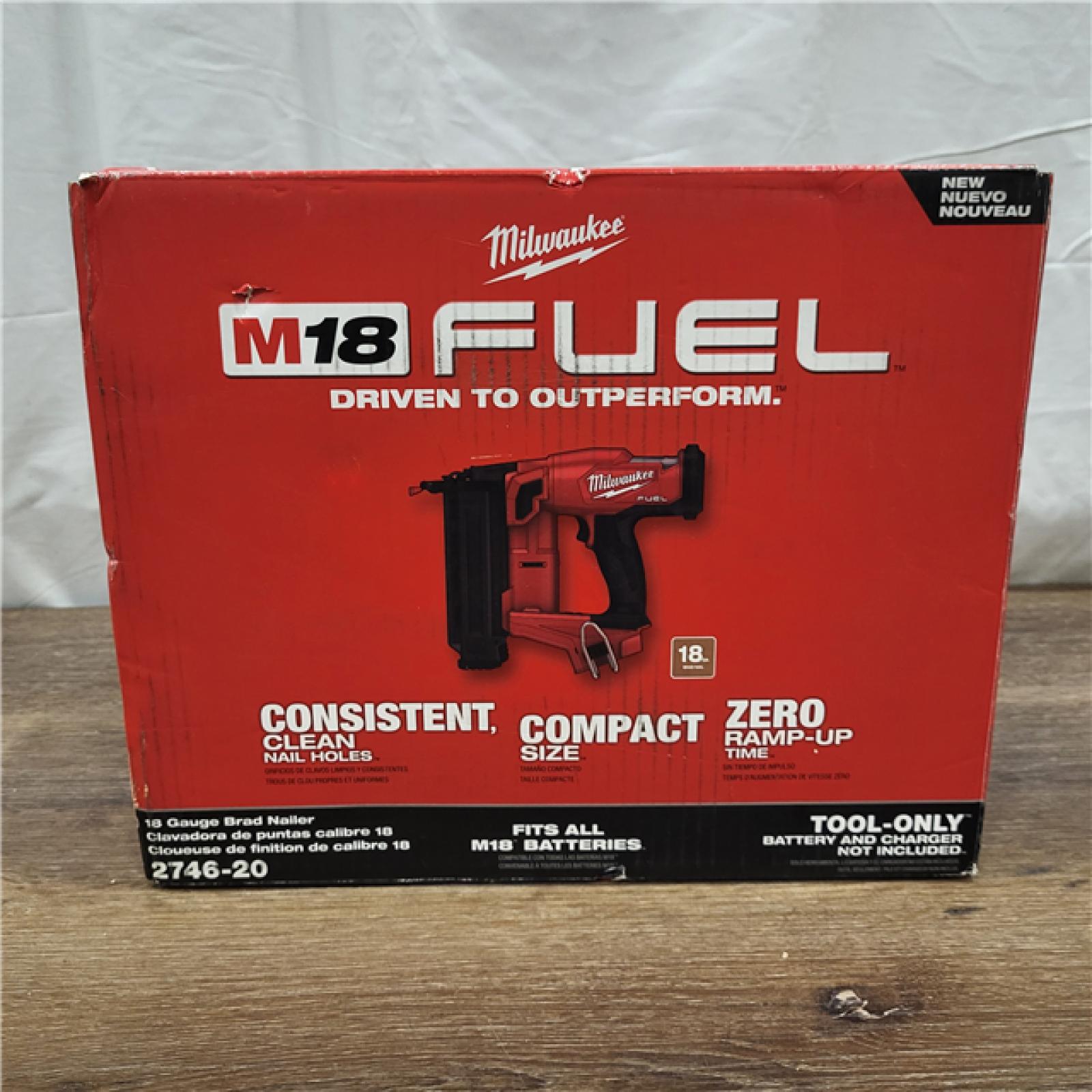 AS-IS Milwaukee M18 Fuel 18V Brushless 18-Gauge Brad Nailer 2746-20 (Bare Tool)