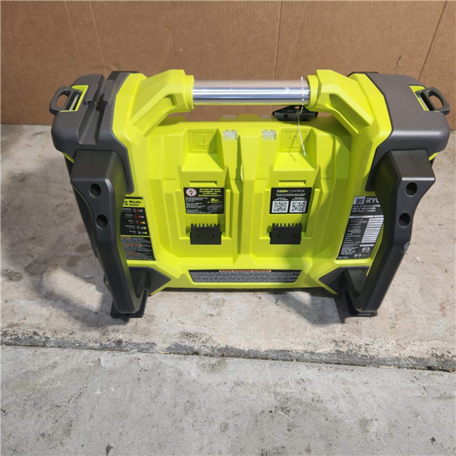 Houston location AS-IS RYOBI 40V 1800-Watt Portable Battery Power Station Inverter Generator and 4-Port Charger (Tool Only)