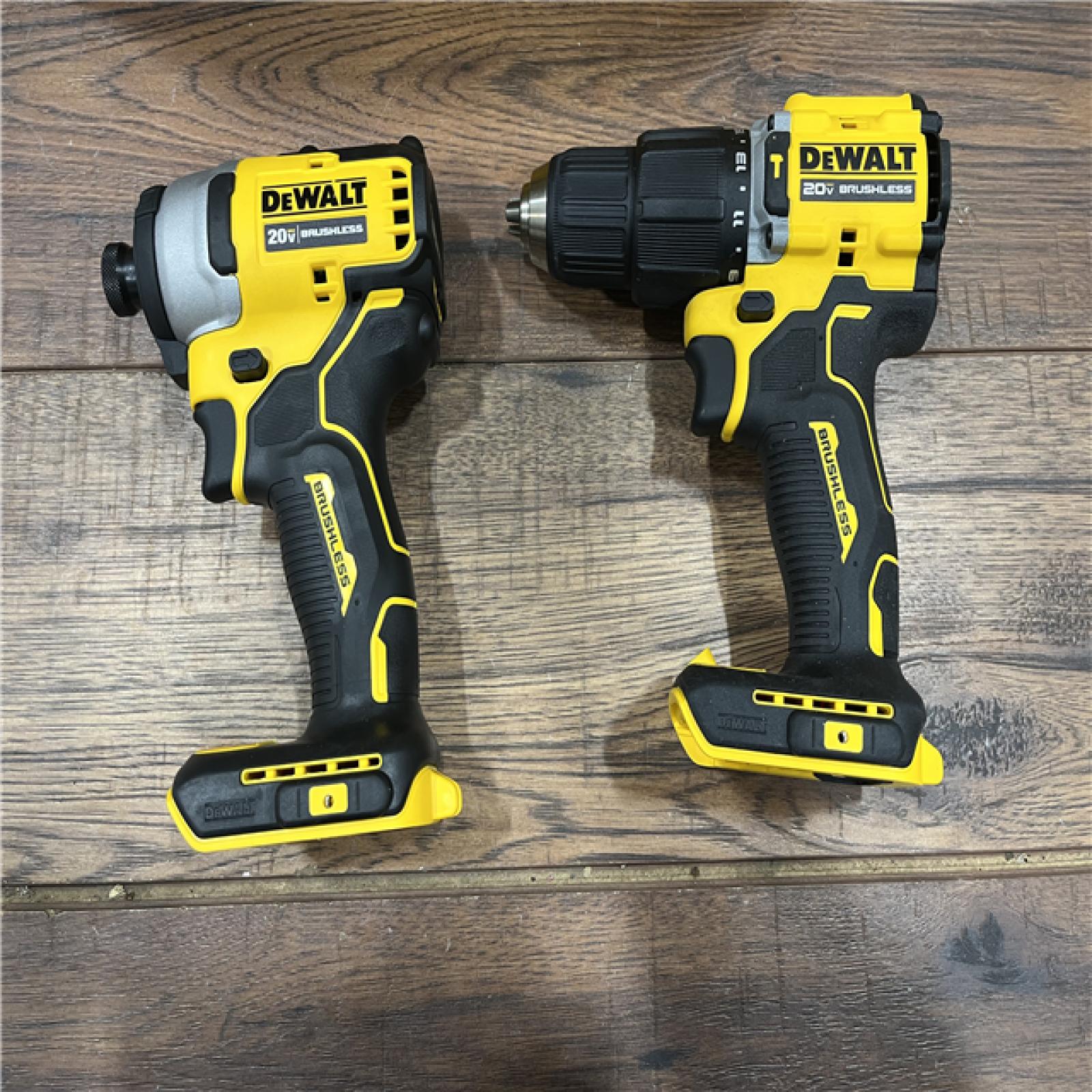 AS-IS DEWALT 20V MAX XR Hammer Drill and ATOMIC Impact Driver 2 Tool Cordless Combo Kit with (1) 4.0Ah Batteries, Charger, and Bag