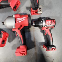 HOUSTON LOCATION - AS-IS M18 18-Volt Lithium-Ion Cordless Combo Kit (7-Tool) with (2) Batteries, Charger, and Tool Bag