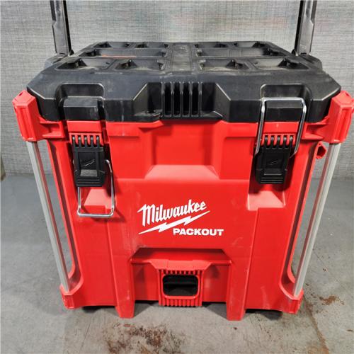 HOUSTON LOCATION - AS-IS Milwaukee 2831-21 M18 FUEL 18-Volt Lithium-Ion Brushless Cordless 6-1/2 in. Plunge Track Saw PACKOUT Kit with One 6.0 Ah Battery