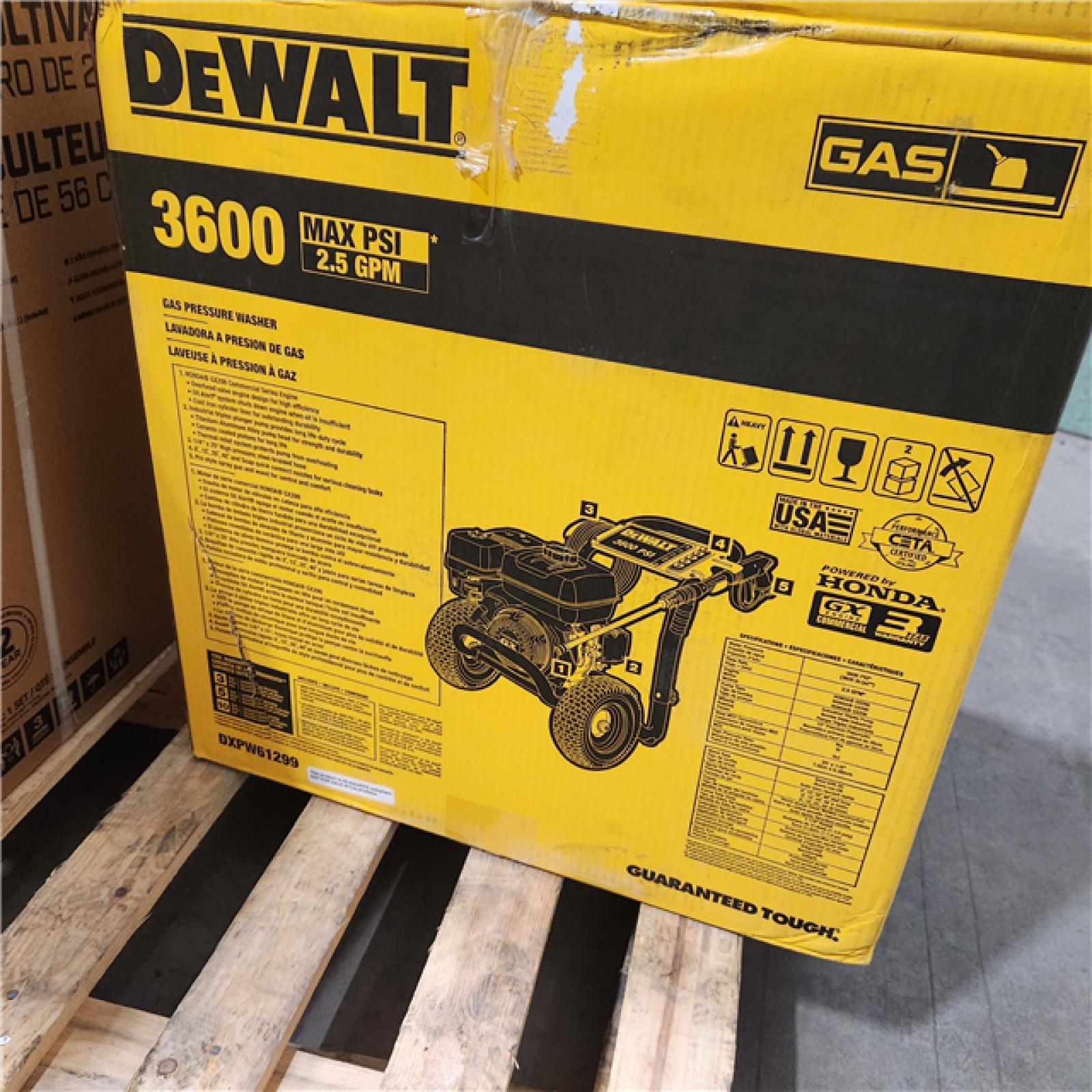 Dallas Location - As-Is DEWALT DXPW61299 Cold Water Pressure Washer 3600-PSI 2.5-GPM