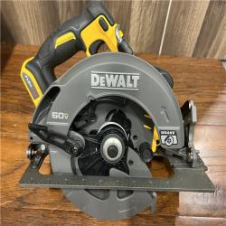 AS-IS DEWALT FLEXVOLT 60V MAX Cordless Brushless 7-1/4 in. Circular Saw with Brake (Tool Only)