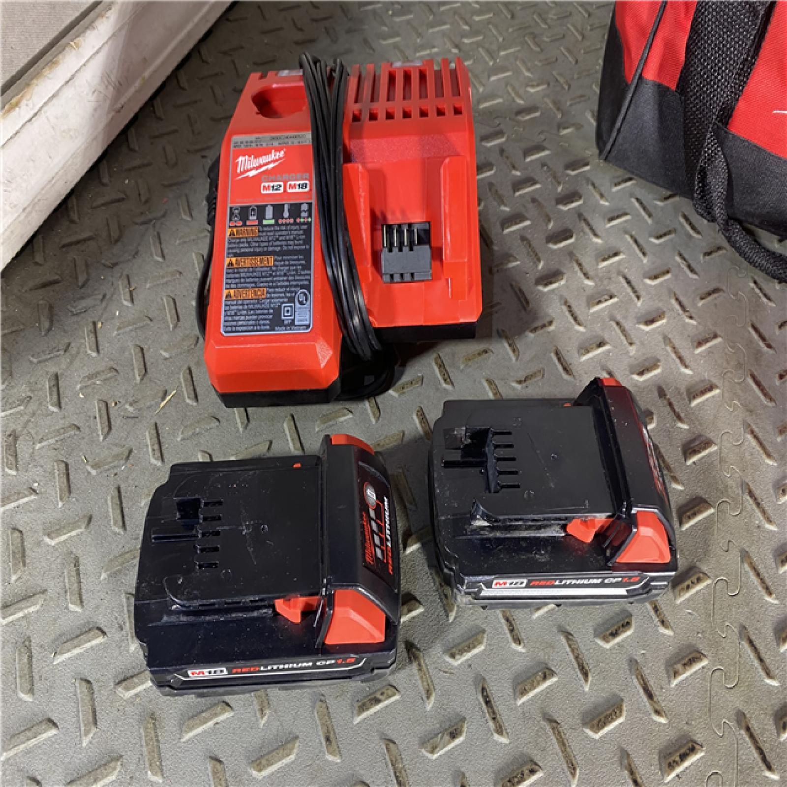 HOUSTON LOCATION -AS-IS Milwaukee M18 18V Cordless Brushed 2 Tool Drill/Driver and Impact Driver Kit