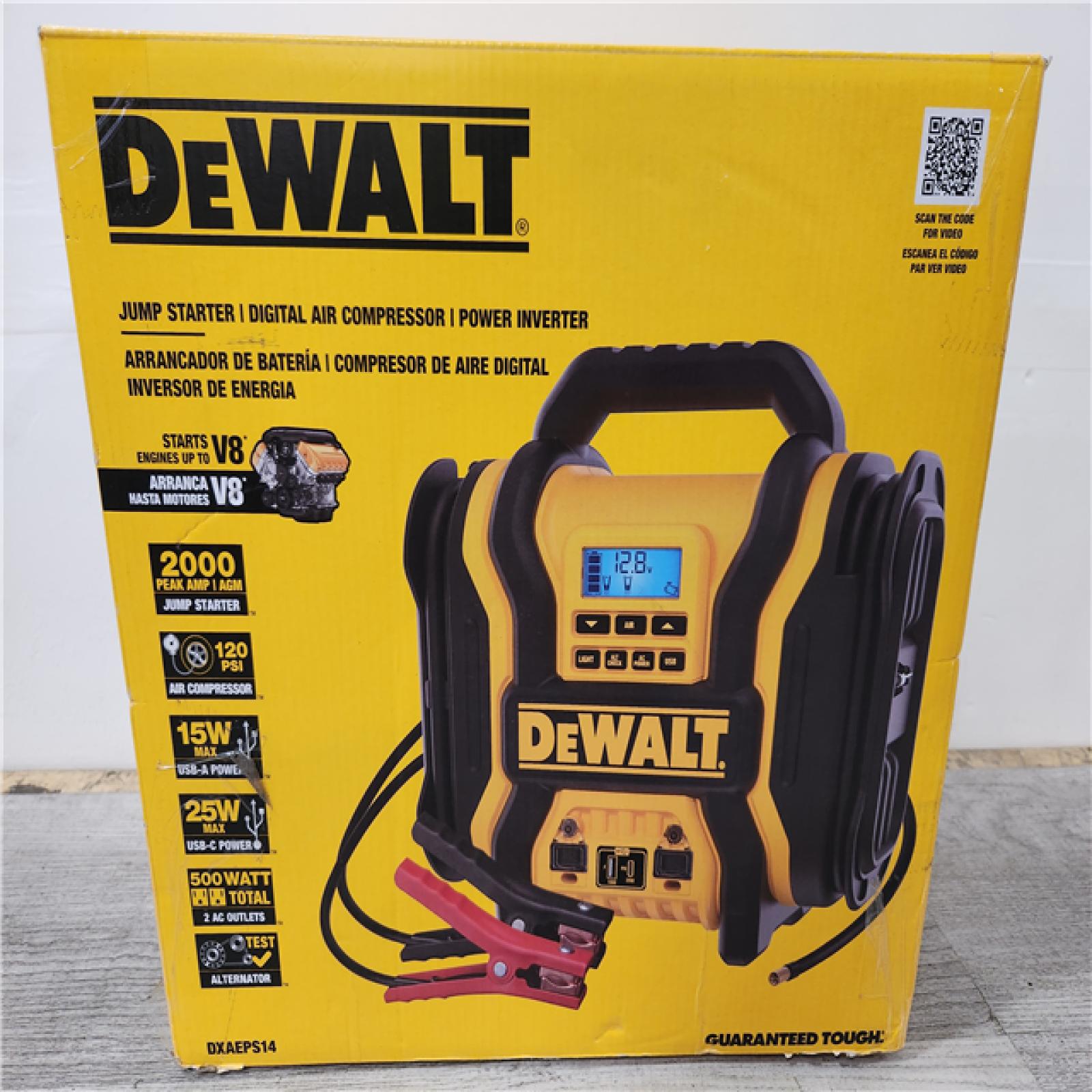 Phoenix Location DEWALT Portable Power 2000 Peak Amp Jump Starter w/Digital Compressor