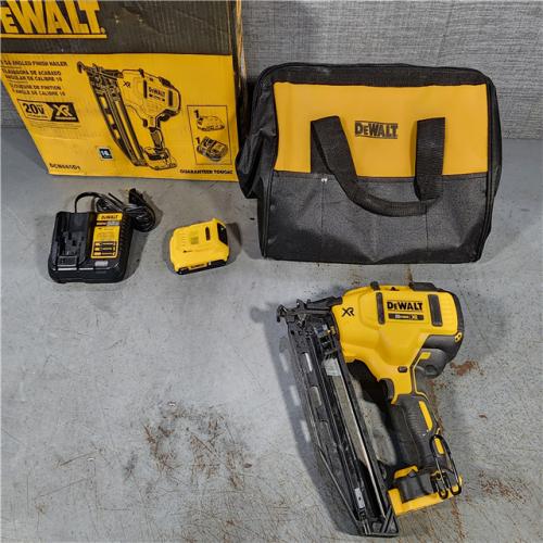 HOUSTON LOCATION - AS-IS DeWalt DCN660D1 20V 16 Gauge Cordless Angled Finish Nailer Kit W/ 2Ah Battery