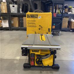 AS-IS DEWALT 15 Amp Corded 8-1/4 in. Compact Portable Jobsite Tablesaw (Stand Not Included)