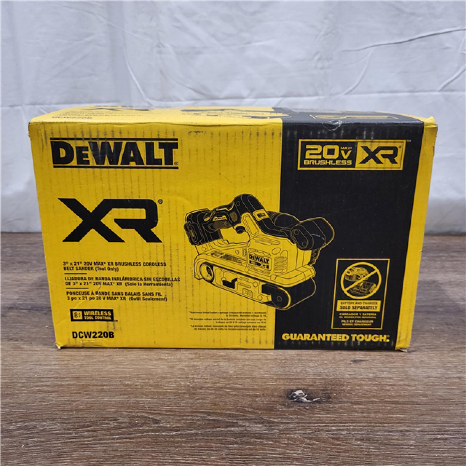 AS-IS DEWALT 20V MAX* XR Brushless Cordless Belt Sander