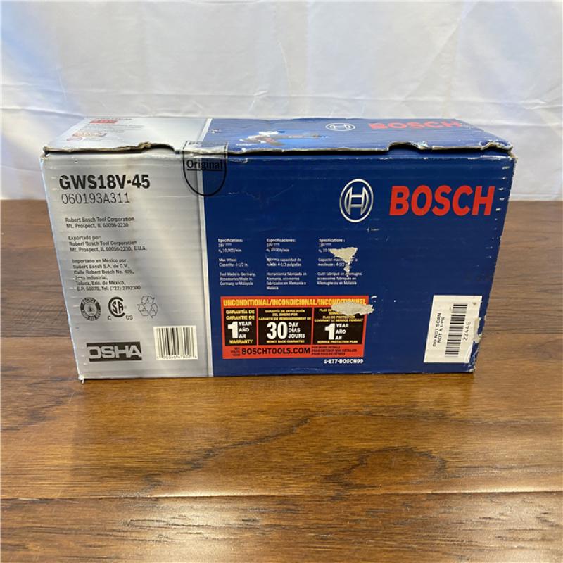 Bosch GWS18V-45 18V 4-1/2 In. Angle Grinder (Bare Tool)