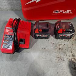 HOUSTON LOCATION - AS-IS Milwaukee 2904-22 Hammer Drill Driver Kit with Batteries  Charger & Tool Case  Red