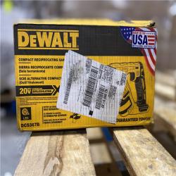 NEW! - DEWALT 20V MAX XR Cordless Brushless Compact Reciprocating Saw (Tool Only)