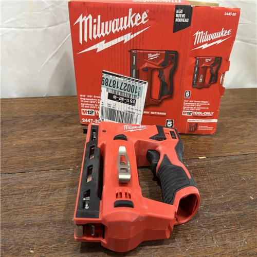 AS-ISMilwaukee M12 3/8  Crown Stapler (Tool Only)