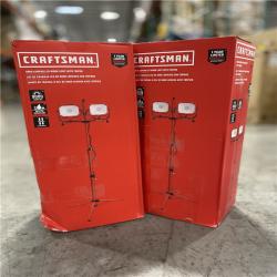 AS-IS - CRAFTSMAN 9000-Lumen LED Red Plug-in Portable Work Light - (2 UNITS)