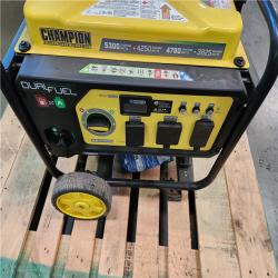 California AS-IS Champion Power Equipment 4250-Watt Recoil Start Duel Fuel Generator