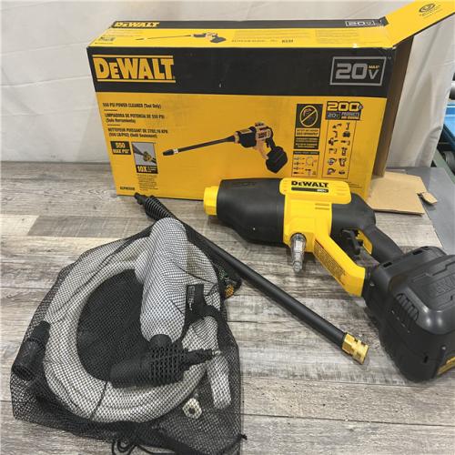 AS-IS Dewalt 20V 550 PSI  1 GPM Cordless Power Cleaner W/ 4 Nozzles Tool-Only DCPW550B