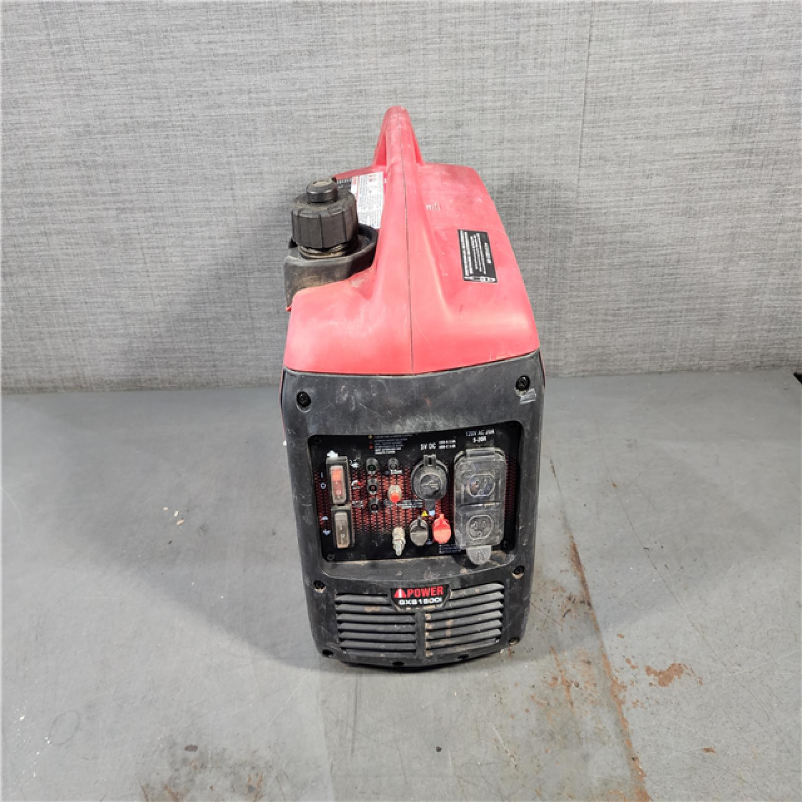 HOUSTON LOCATION - AS-IS 1500-Watt Recoil Start Gasoline Powered Ultra-Light Inverter Generator with 60cc OHV Engine and CO Sensor Shutdown