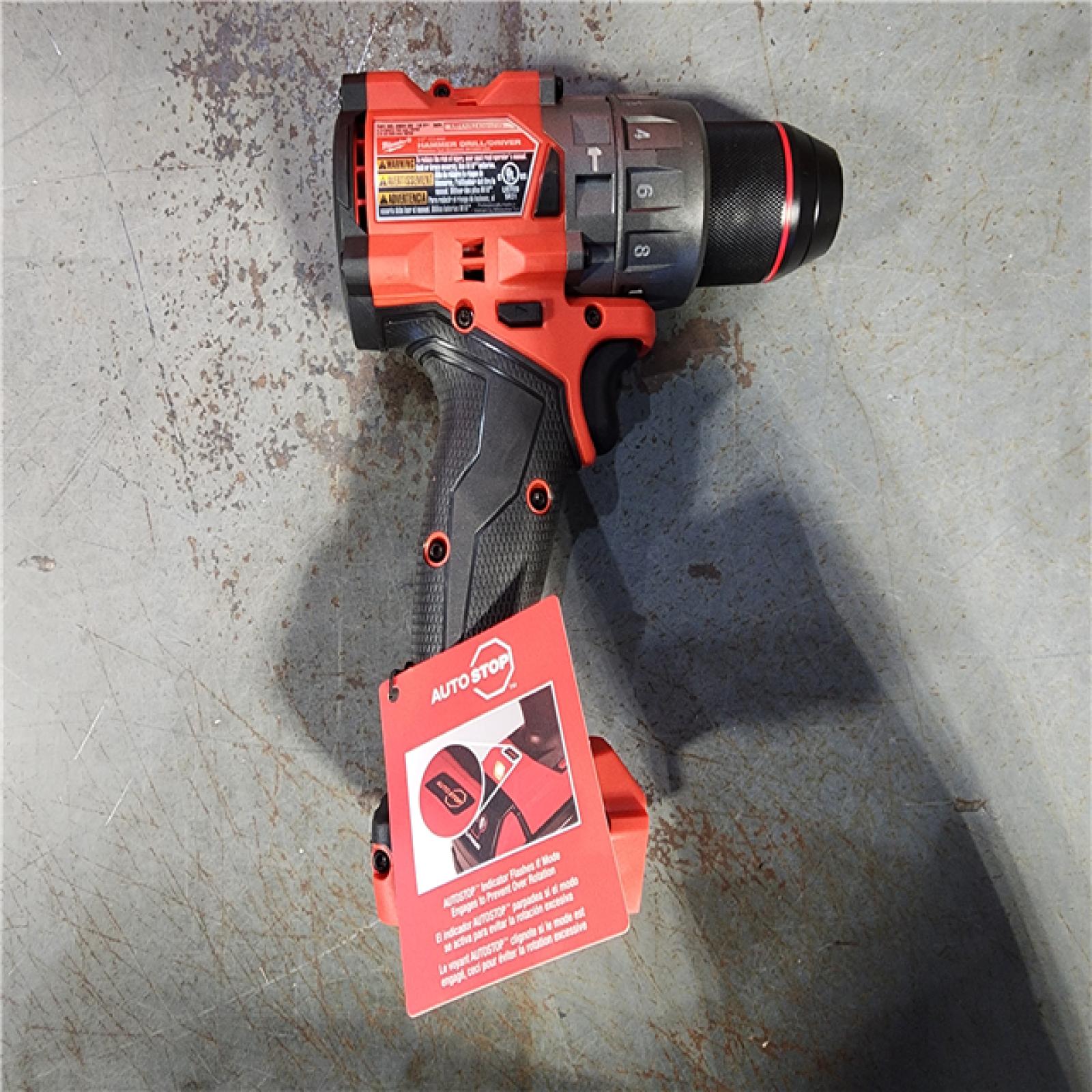 HOUSTON LOCATION - AS-IS (APPEARS LIKE NEW) Milwaukee 2904-22 Hammer Drill Driver Kit with Batteries  Charger & Tool Case  Red