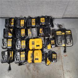 HOUSTON LOCATION - AS-IS DEWALT BATTERY CHARGER PACK QTY - 17