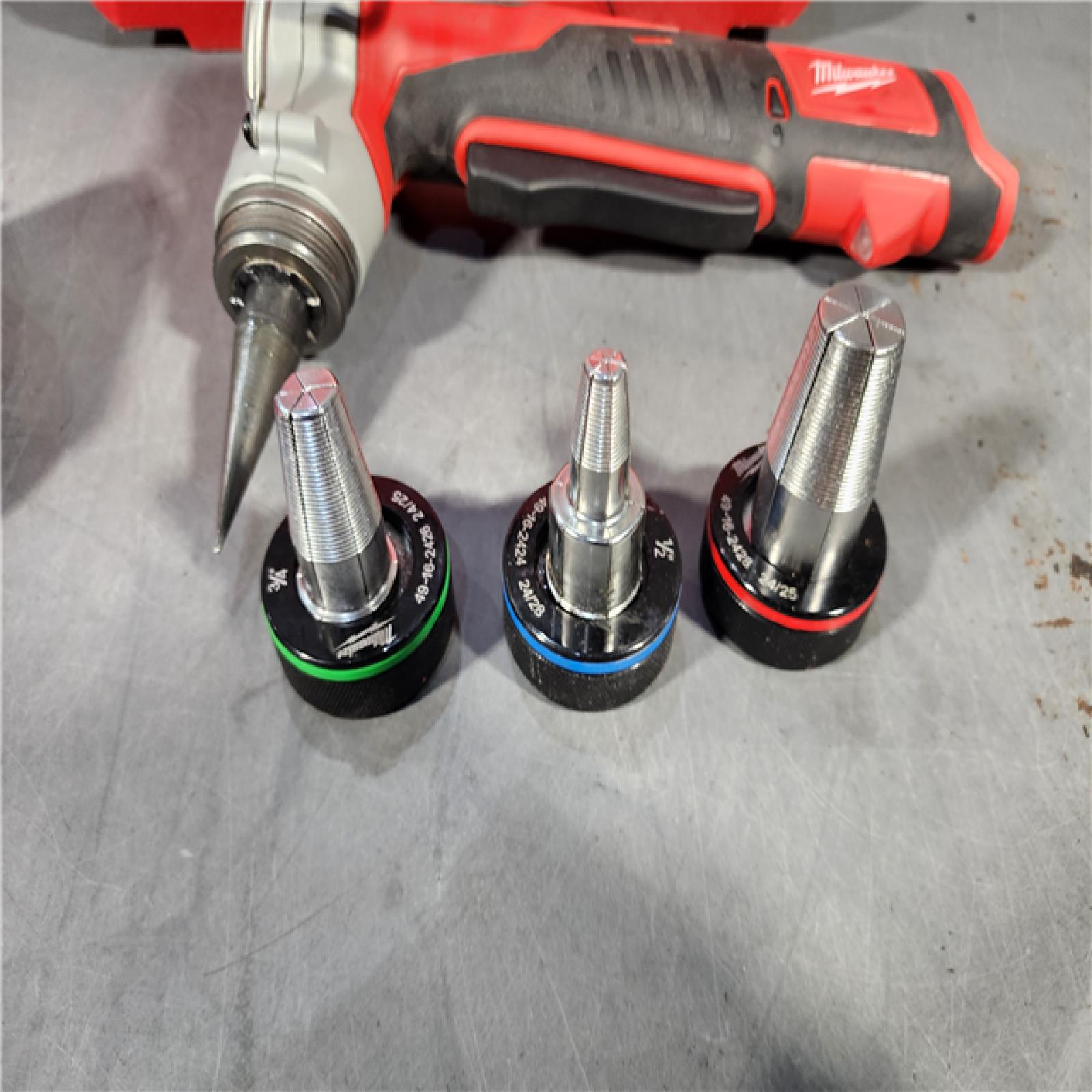 HOUSTON LOCATION - AS-IS M12 12-Volt Lithium-Ion Cordless PEX Expansion Tool Kit with (2) 1.5 Ah Batteries, (3) Expansion Heads and Hard Case