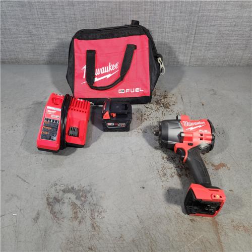 HOUSTON LOCATION - AS-IS Milwaukee M18 1/2 in. Cordless Brushless High Torque Impact Wrench Kit (Battery & Charger)