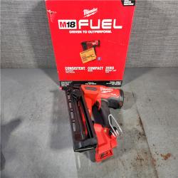 HOUSTON LOCATION - AS-IS (APPEARS LIKE NEW) Milwaukee 2841-20 18V Cordless Gen II 16 Gauge Angled Finish Nailer (Tool Only)