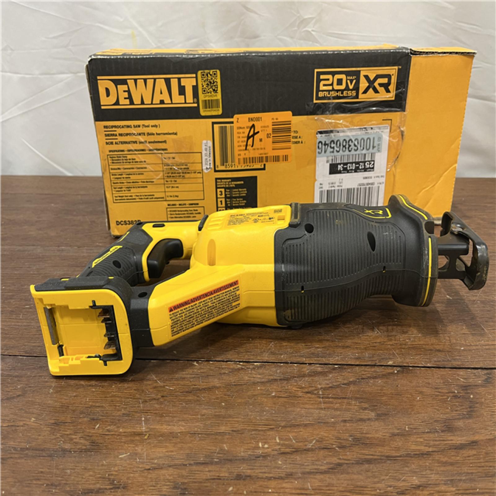 AS-ISDEWALT 20V MAX XR Cordless Brushless Reciprocating Saw (Tool Only)