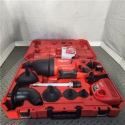 HOUSTON Location-AS-IS-Milwaukee-2572B-21 M12 AIRSNAKE Drain Cleaning Air Gun Kit-B NEW!