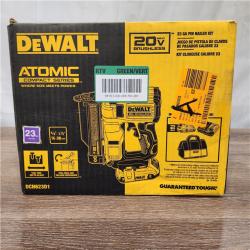 AS-IS DEWALT ATOMIC 20V MAX Brushless Cordless 23 Gauge Pin Nailer Kit (NOT inluded bag)