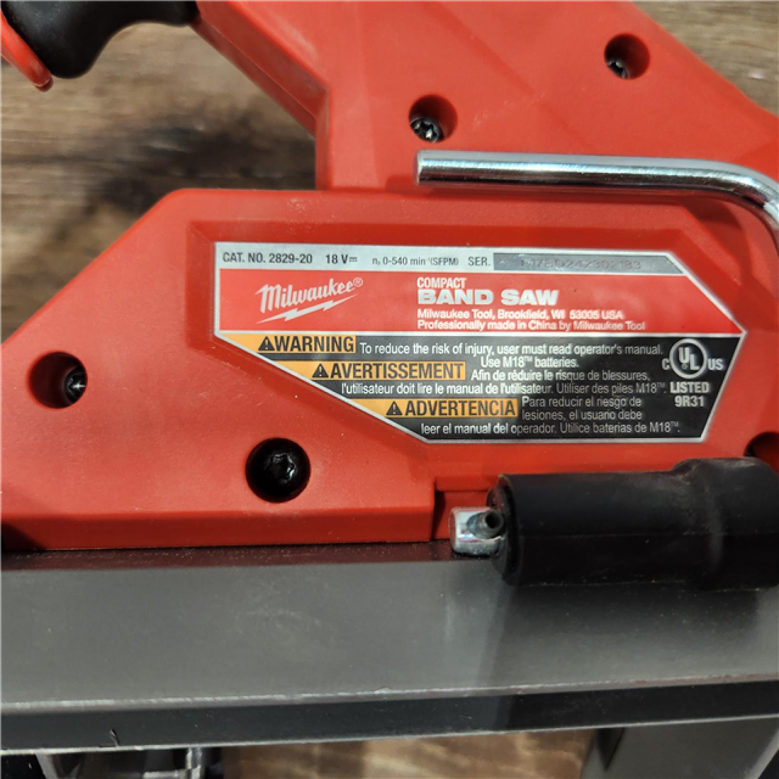 AS-IS Milwaukee M18 FUEL Compact Band Saw